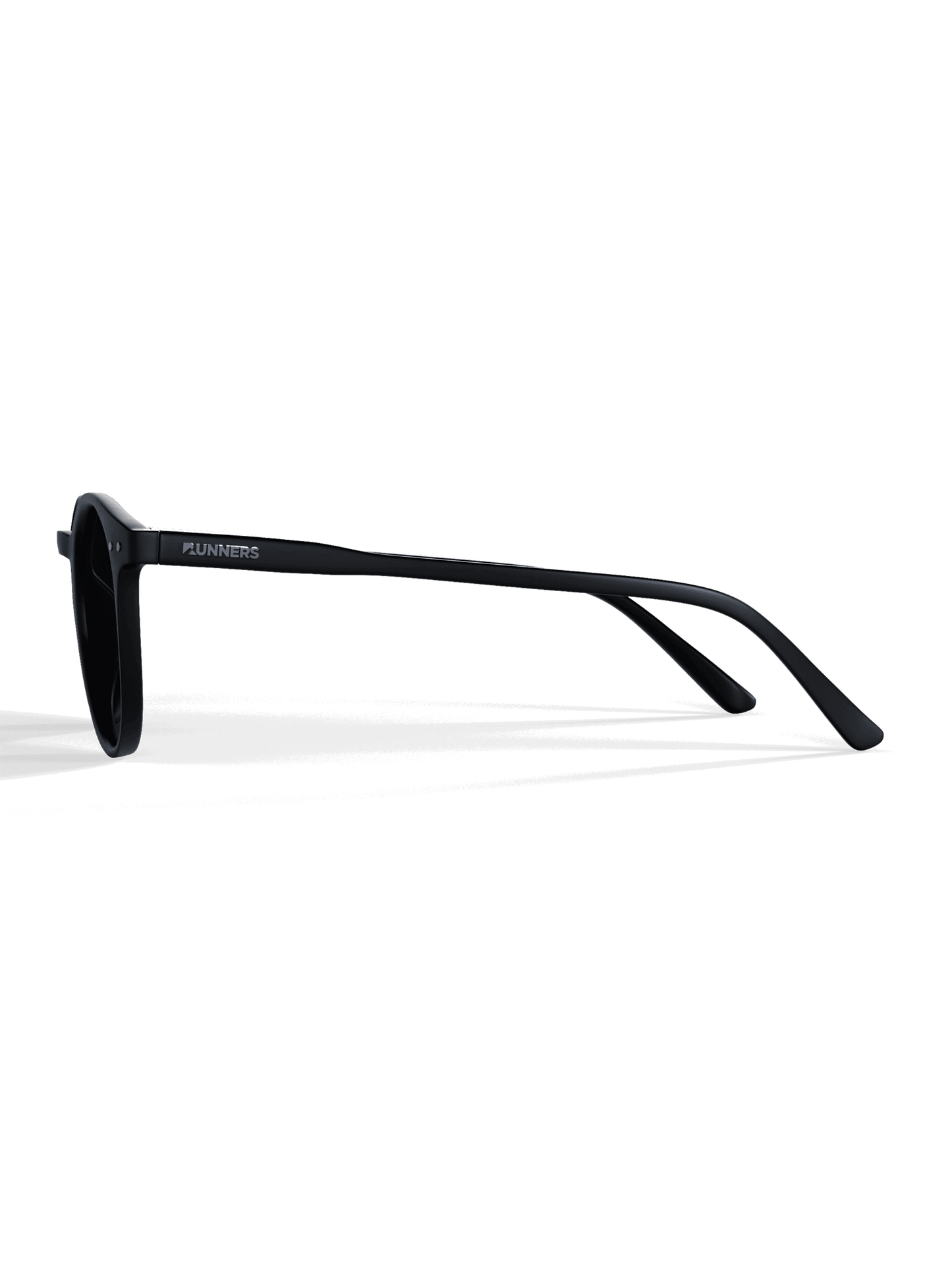 Black Round Polarized Sunglasses - Black Lens UV400 for Men & Women