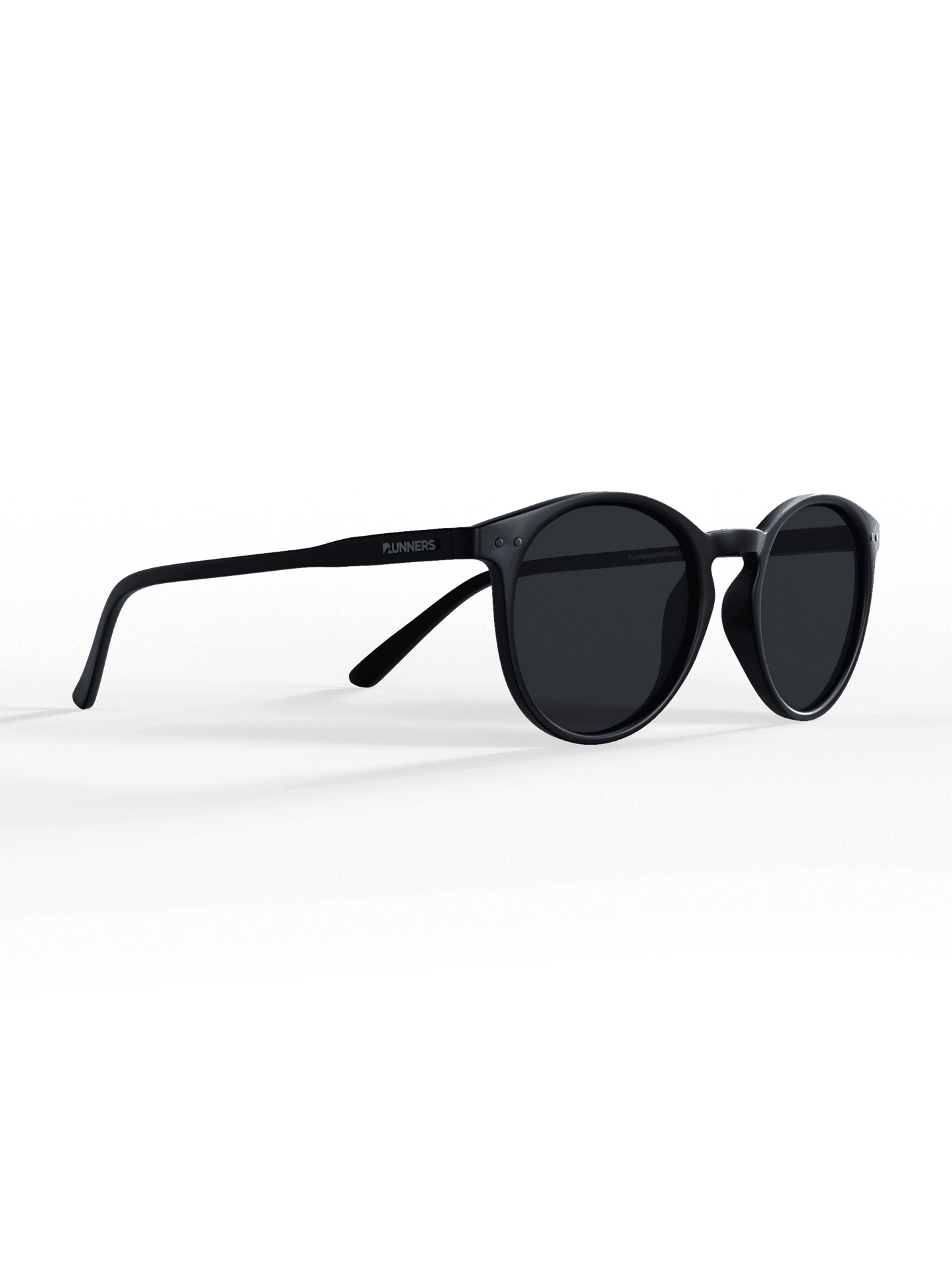 Black Round Polarized Sunglasses - Black Lens UV400 for Men & Women