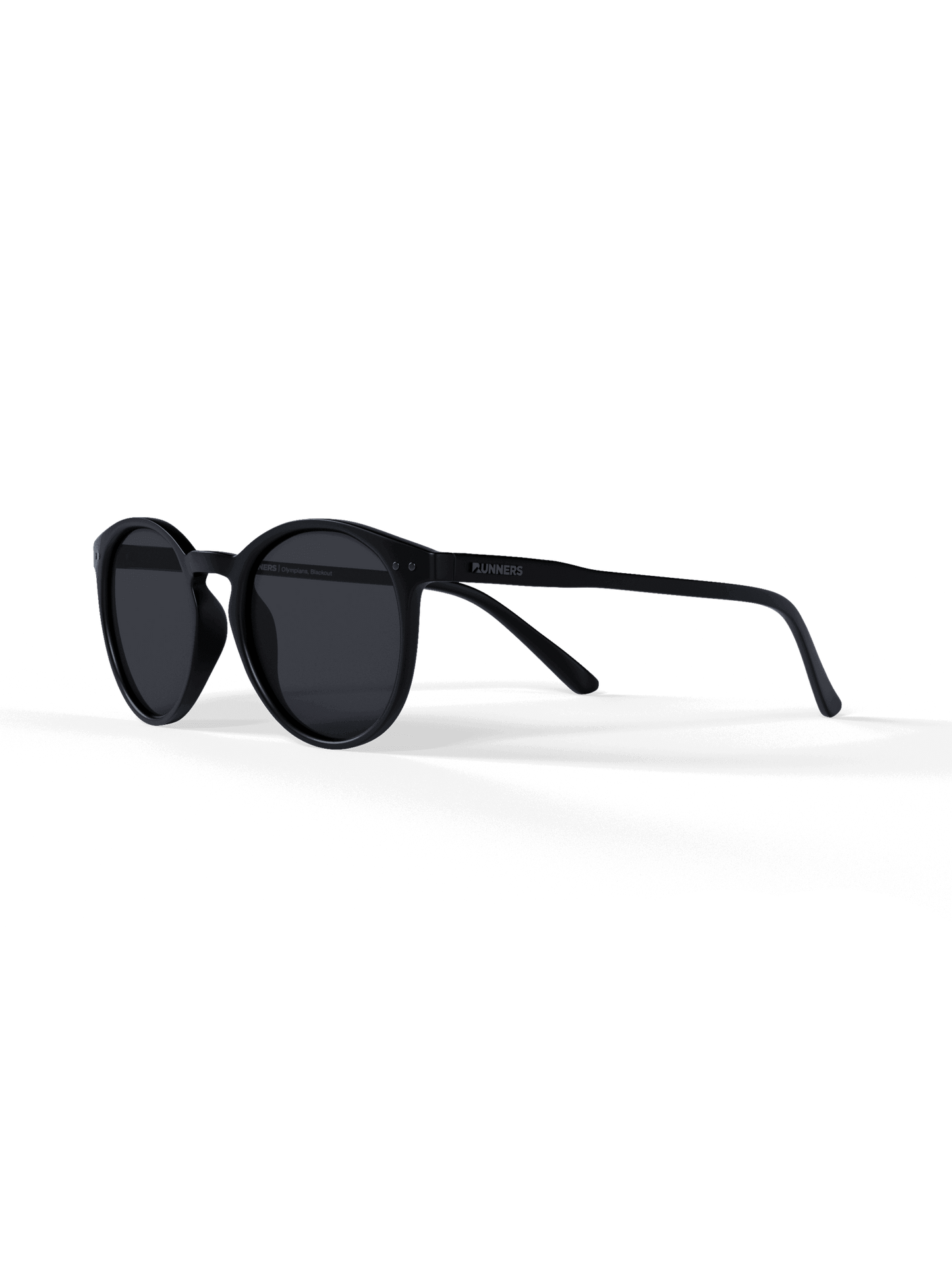 Black Round Polarized Sunglasses - Black Lens UV400 for Men & Women